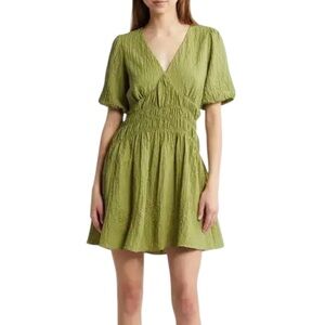 Adelyn Rae Shirred Waist Minidress